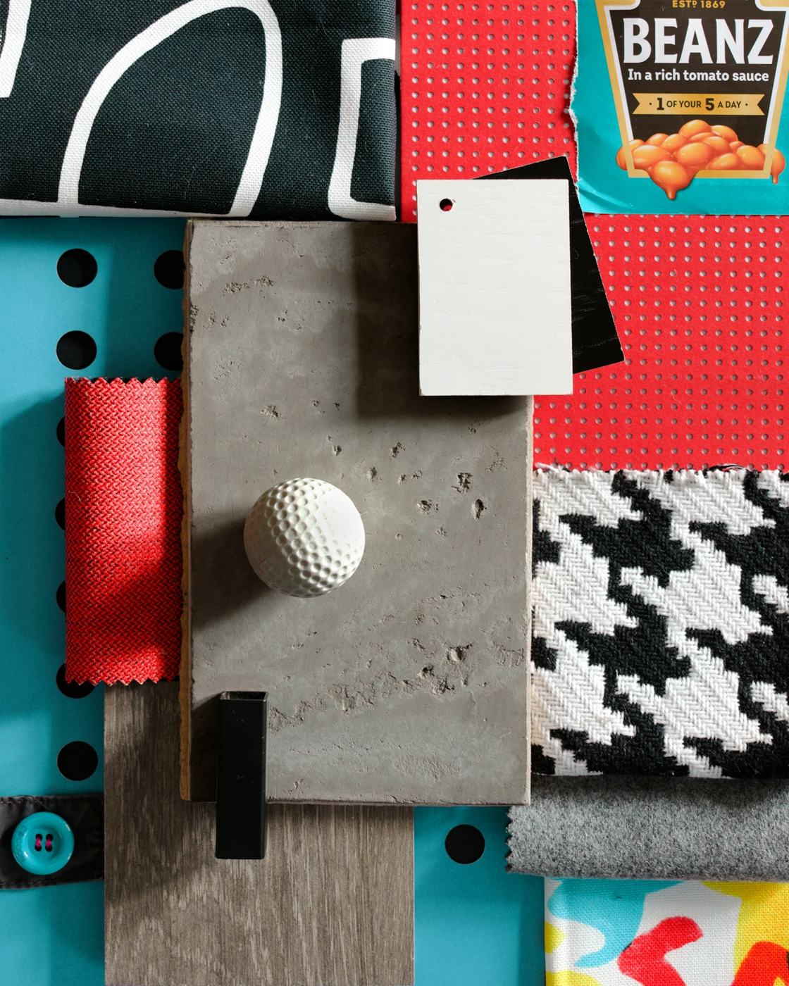 Stacked fabric and textile samples